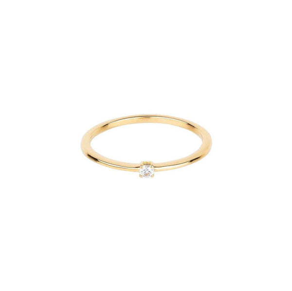 Essential Spring 18K Guld Ring m. Safir