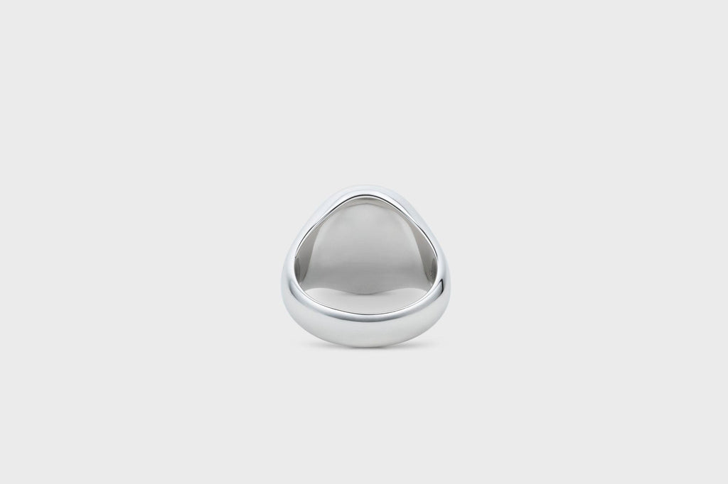 IX Oval Signet Marble Ring