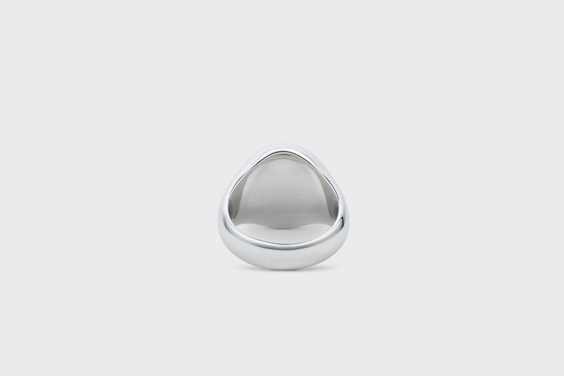 IX Oval Signet Marble  Ring