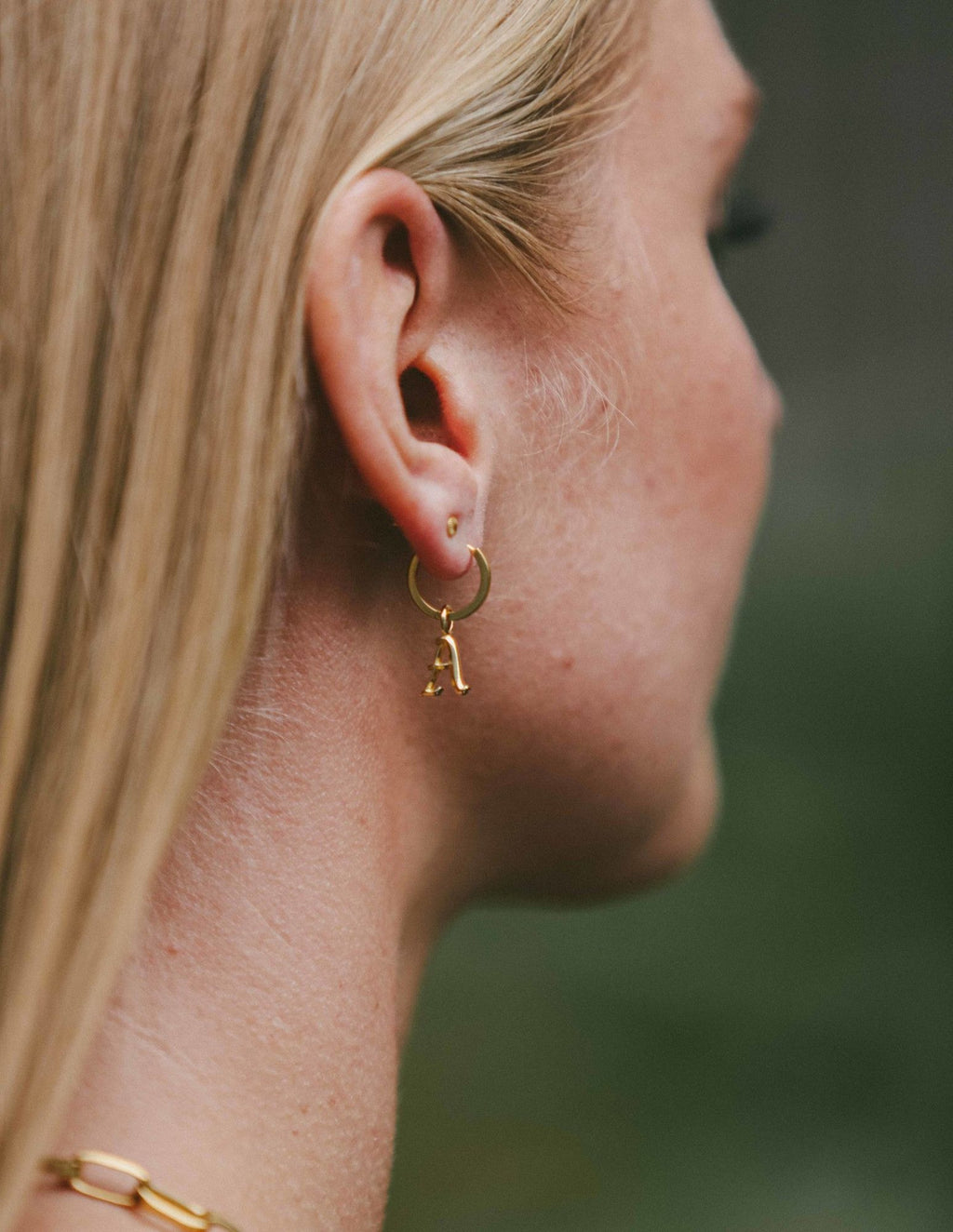 IX A Letter 22K Gold Plated Pendant