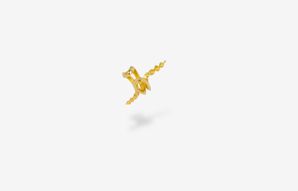 IX Conch Gold Plated Ear Cuff