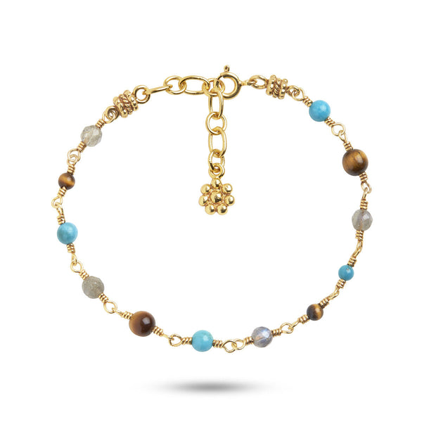 Limited Edition Mixed coloured 18K Gold Plated Bracelet