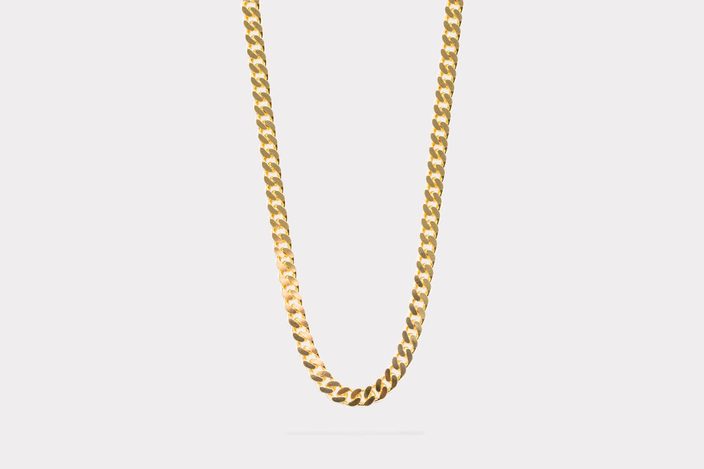 IX Curb Gold Plated Necklace