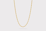 IX Figaro Gold Plated  Necklace