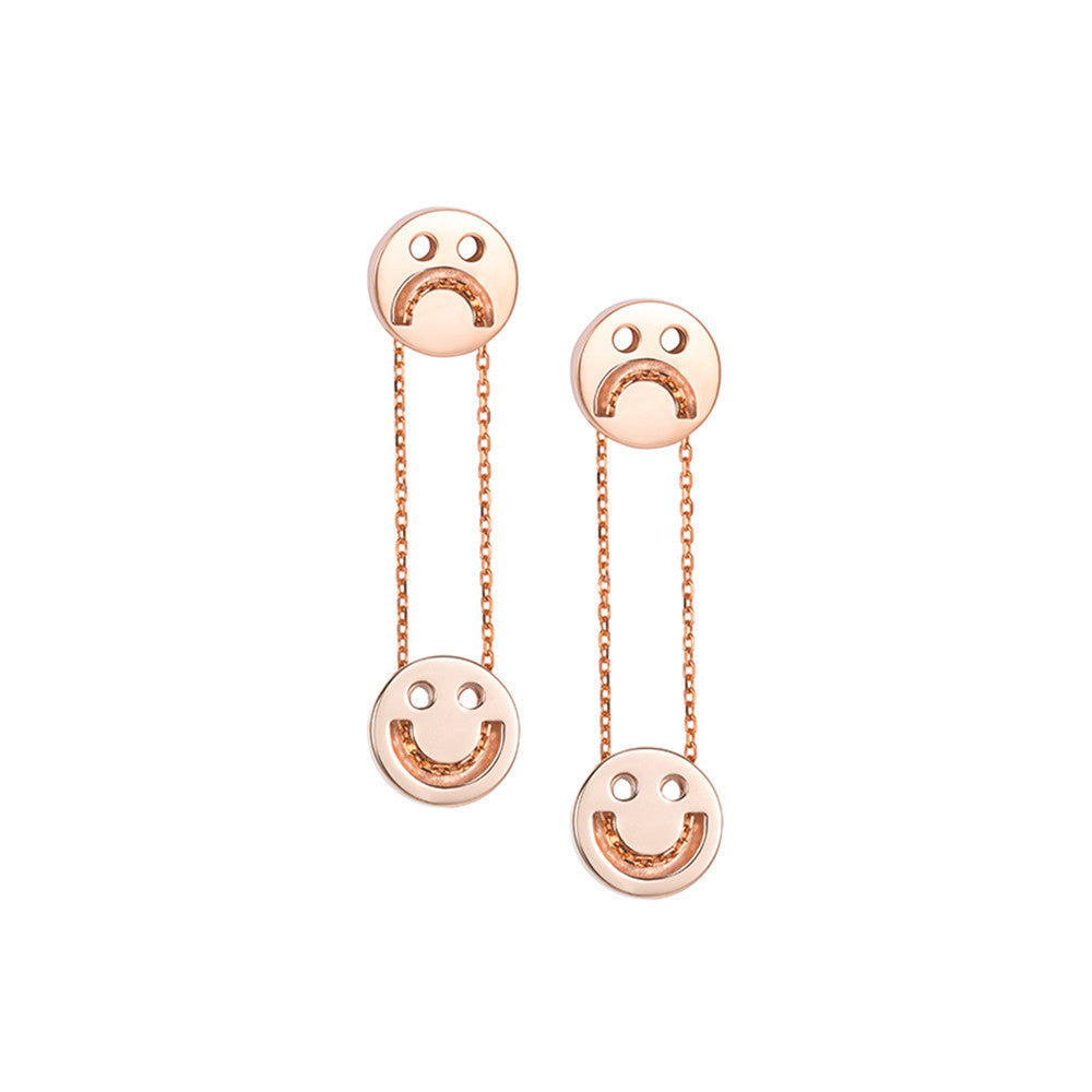 FRIENDS Happy Sad Drop 18K Gold Plated or Silver Earrings