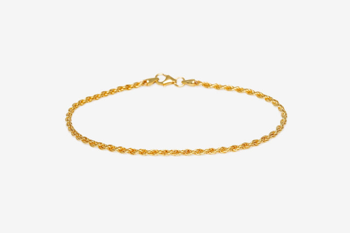 IX Rope Gold Plated Bracelet