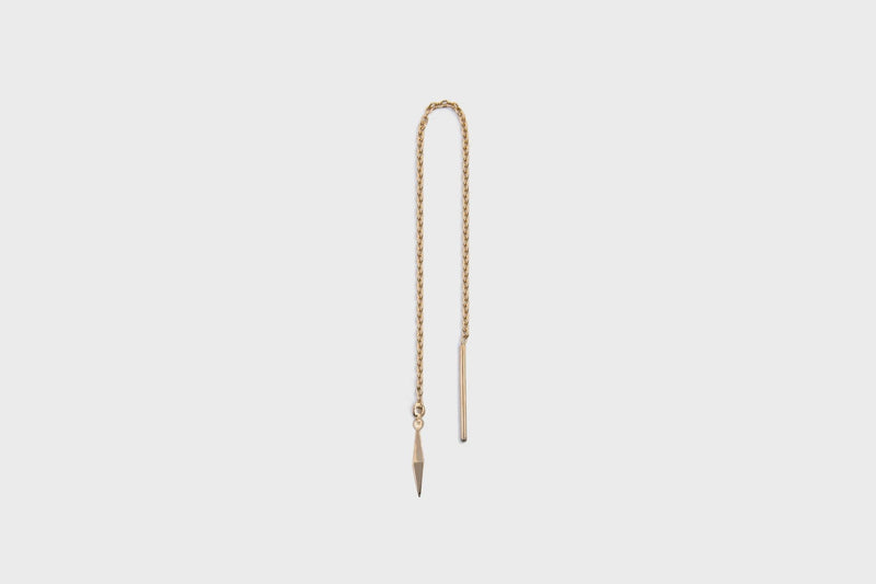 IX Spear Gold Plated Earring