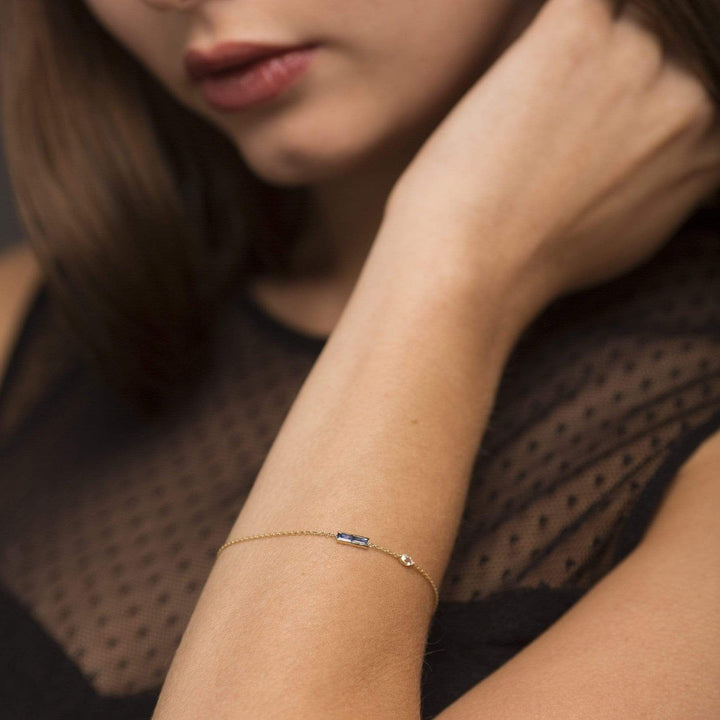 Eline 18K Gold Bracelet w. Sapphires