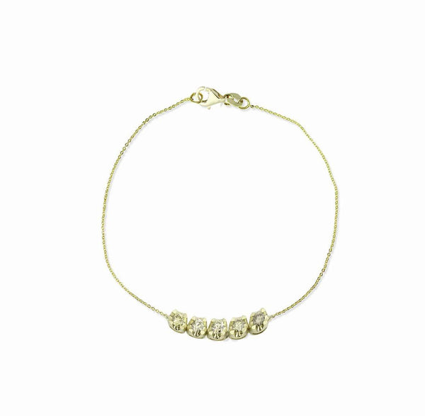 Sonia 18K Gold Bracelet w. Diamonds