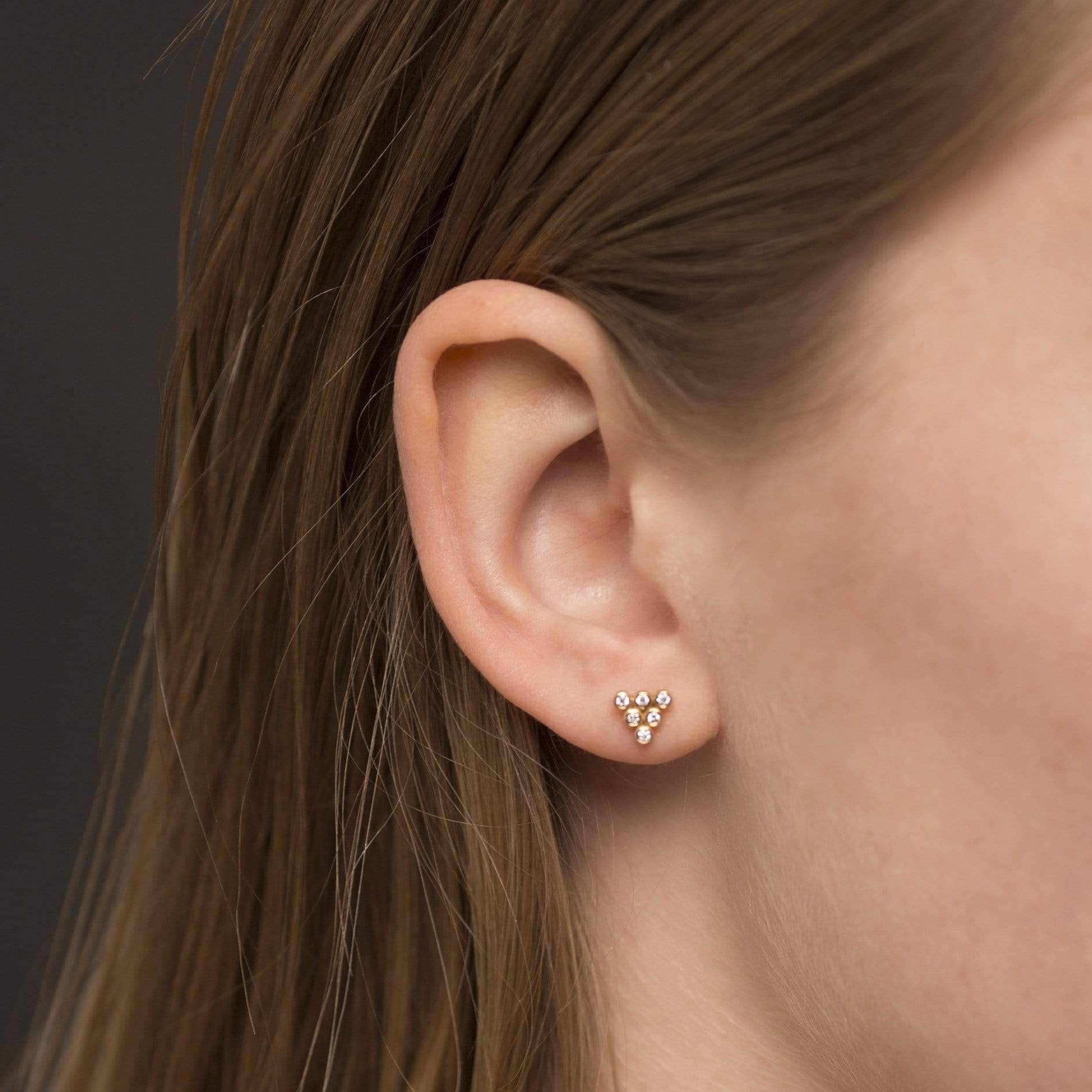 Mara 18K Golds Earring w. Diamonds