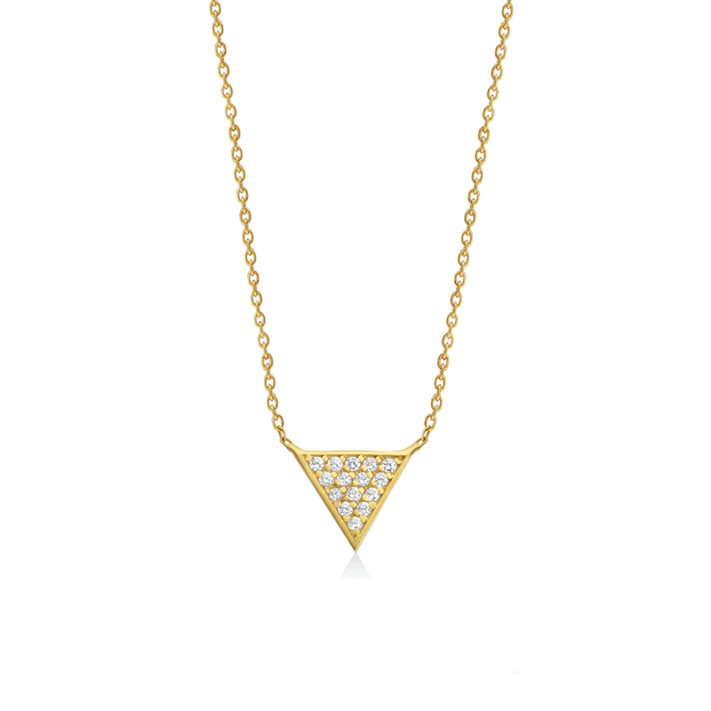 Mara 18K Gold Necklace w. Diamonds