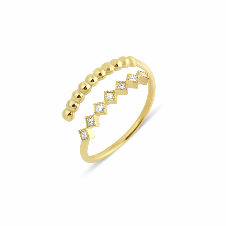 Lara Princess 0.14ct 18K Gold Ring w. Diamonds