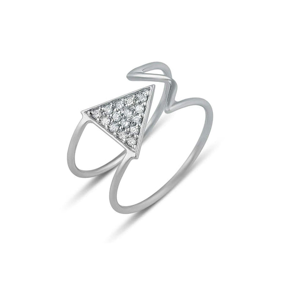 Mara Ring I Weißer Diamant - K