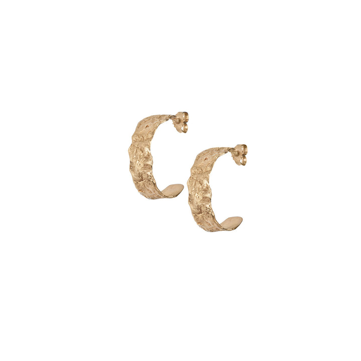 Into the Woods Hoops Gold Plated