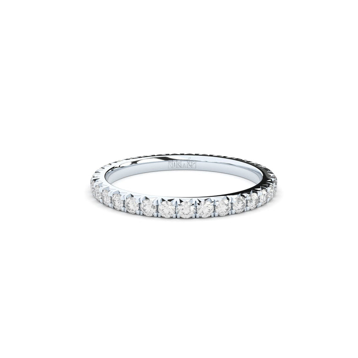 Grace 17mm Eternity 14K Hvidguld Ring m. Lab-Grown Diamanter