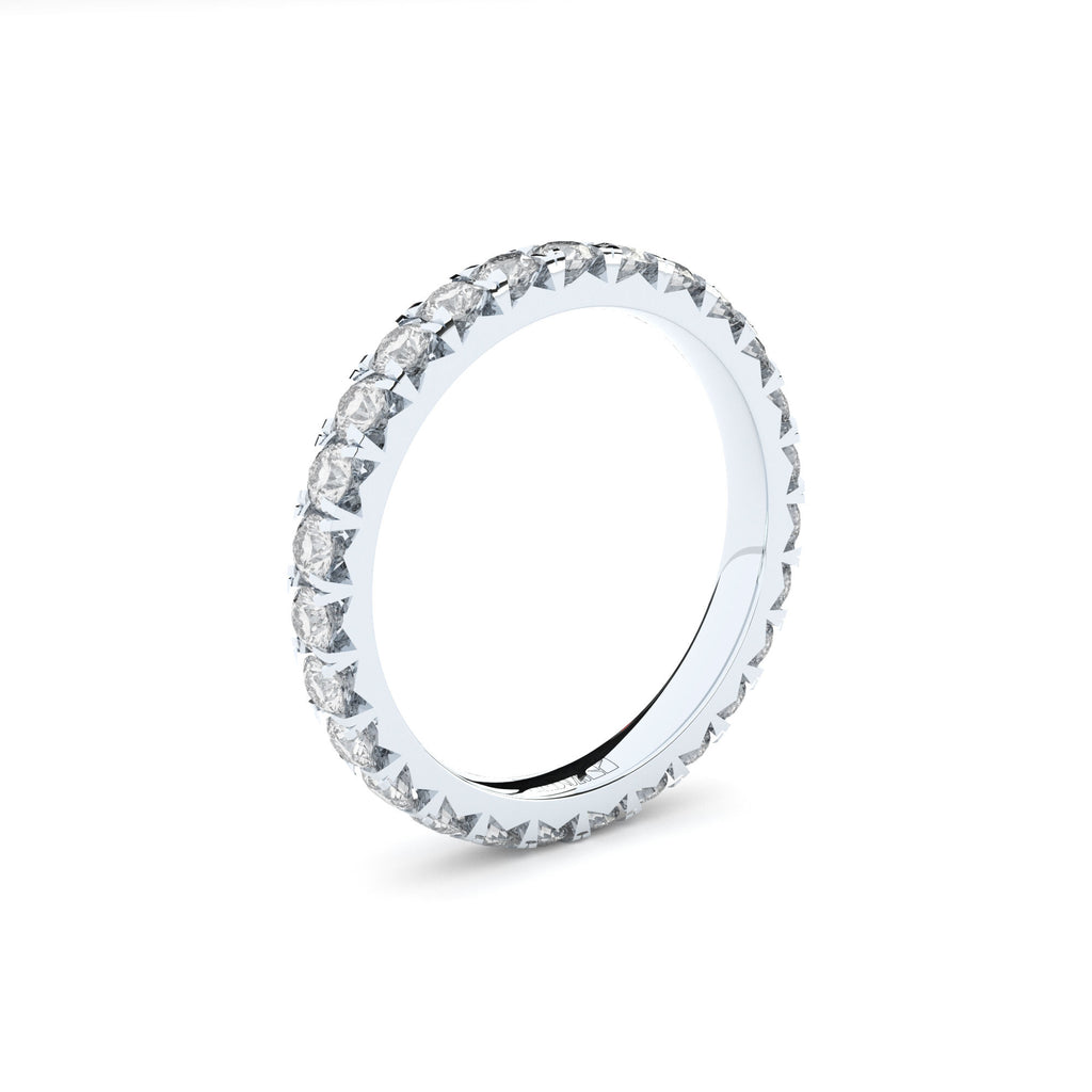 Grace 22mm Eternity 14K Whitegold Ring w. Lab-Grown Diamonds