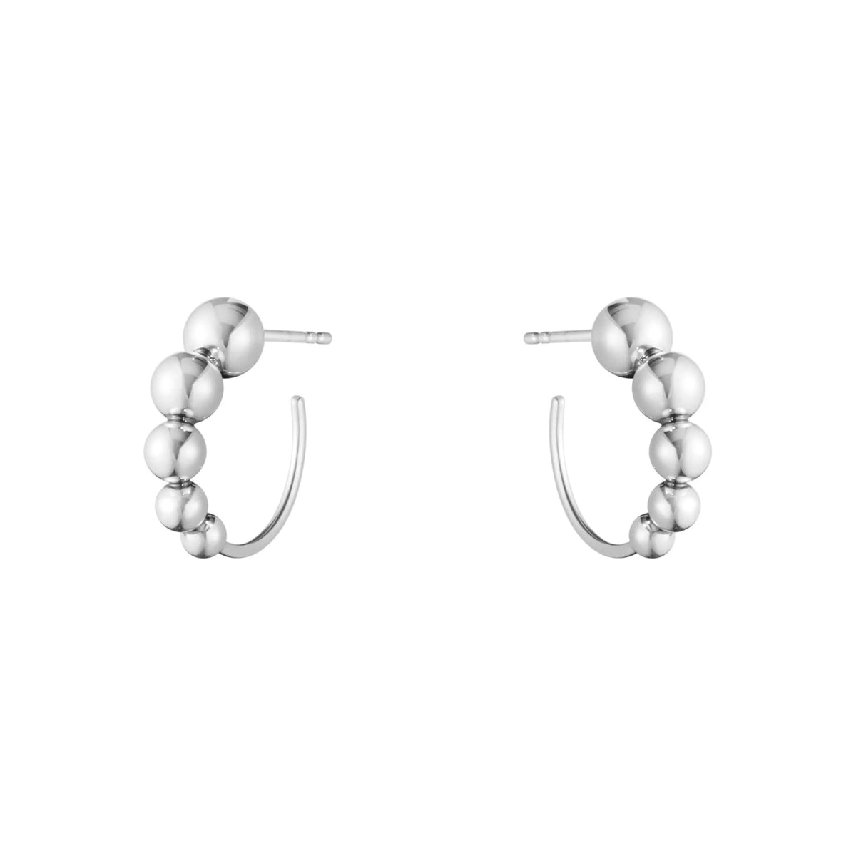 Moonlight Grapes Silver Hoops