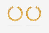 IX Agnes 22K Gold Plated Earring