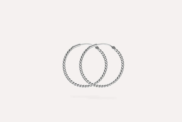 IX Rope Ohrringe aus Silber