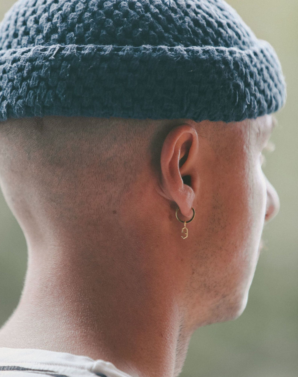 IX Lucky Number 9 Gold Plated Pendant