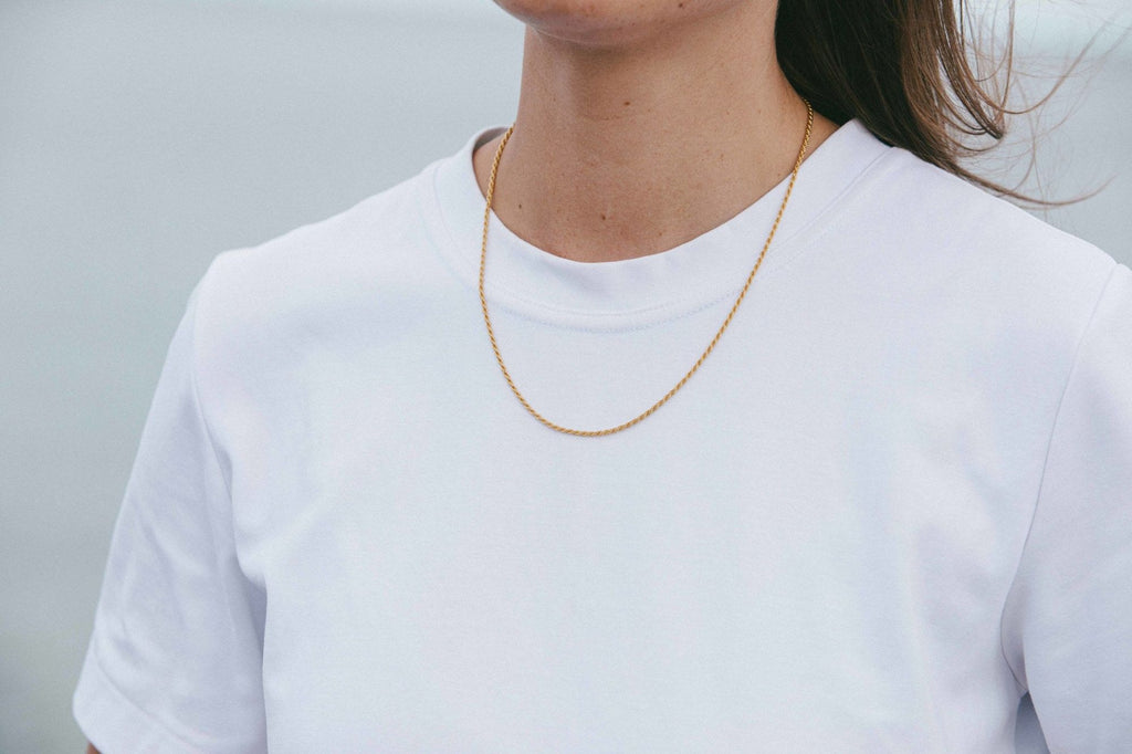 IX Rope Gold Plated Necklace