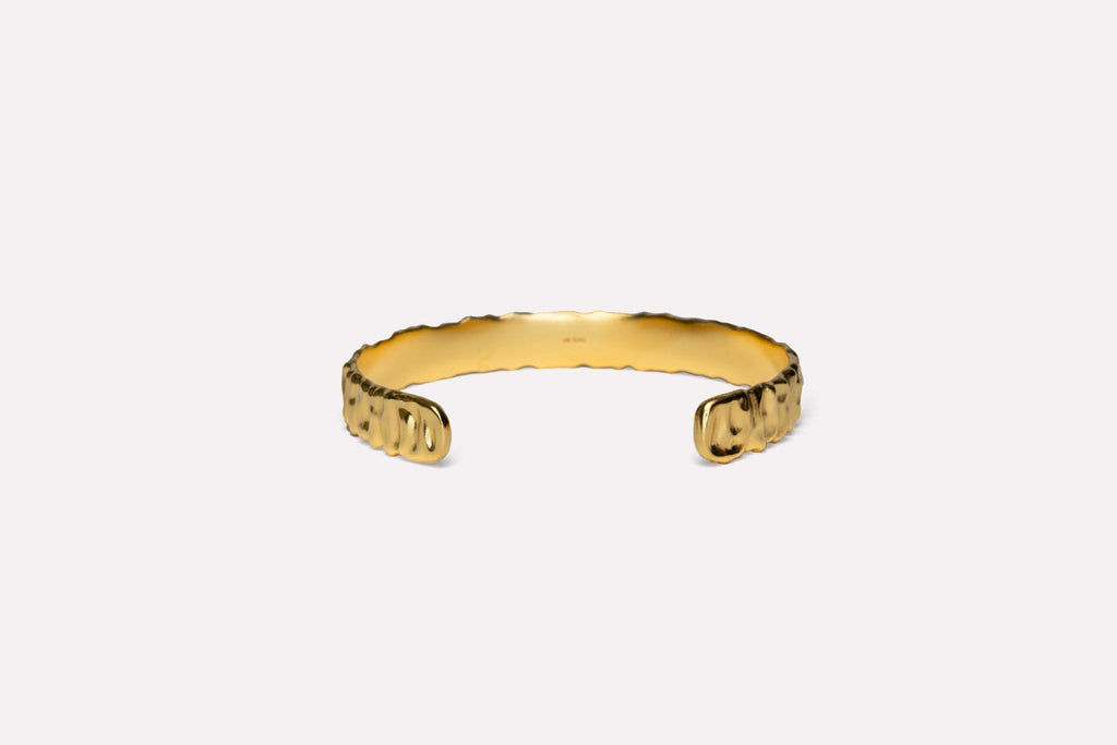 IX Cuff Gold Plated Bangle