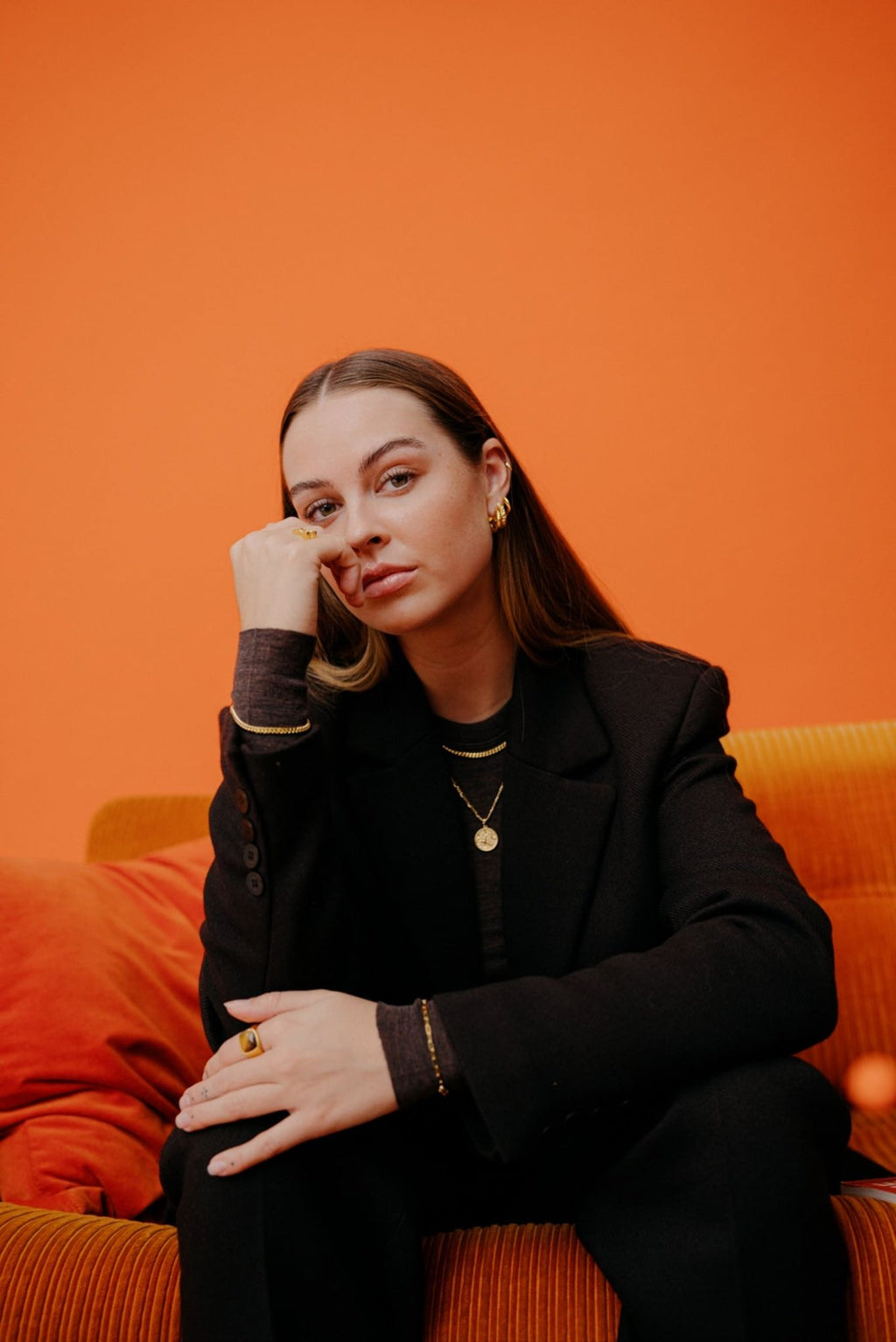 IX Curb Gold Plated Bracelet