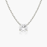Iconic Hexagon 14K Whitegold Necklace w. Lab-Grown Diamonds, 0.75 ct.