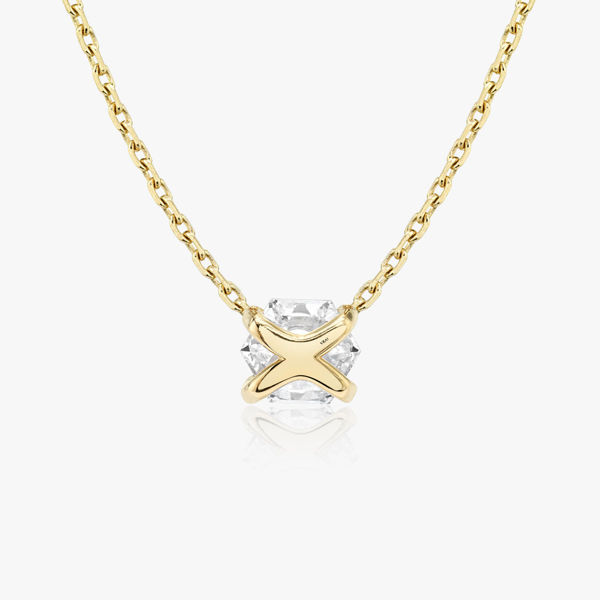 Iconic Hexagon 14K Guld Halskæde m. Lab-Grown Diamanter, 0.75 ct.