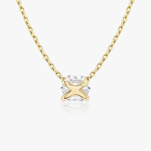 Iconic Hexagon 14K Gold Necklace w. Lab-Grown Diamonds, 0.75 ct.