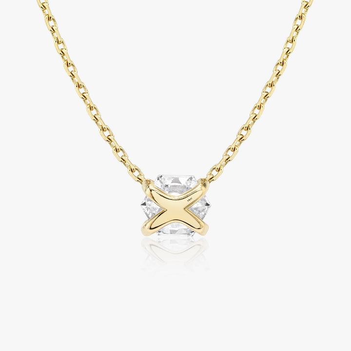 Iconic Hexagon Halskette 14K Gold I Labor-Diamanten, 0.75 Kt.