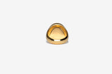 IX Oval Signet Gold Plated