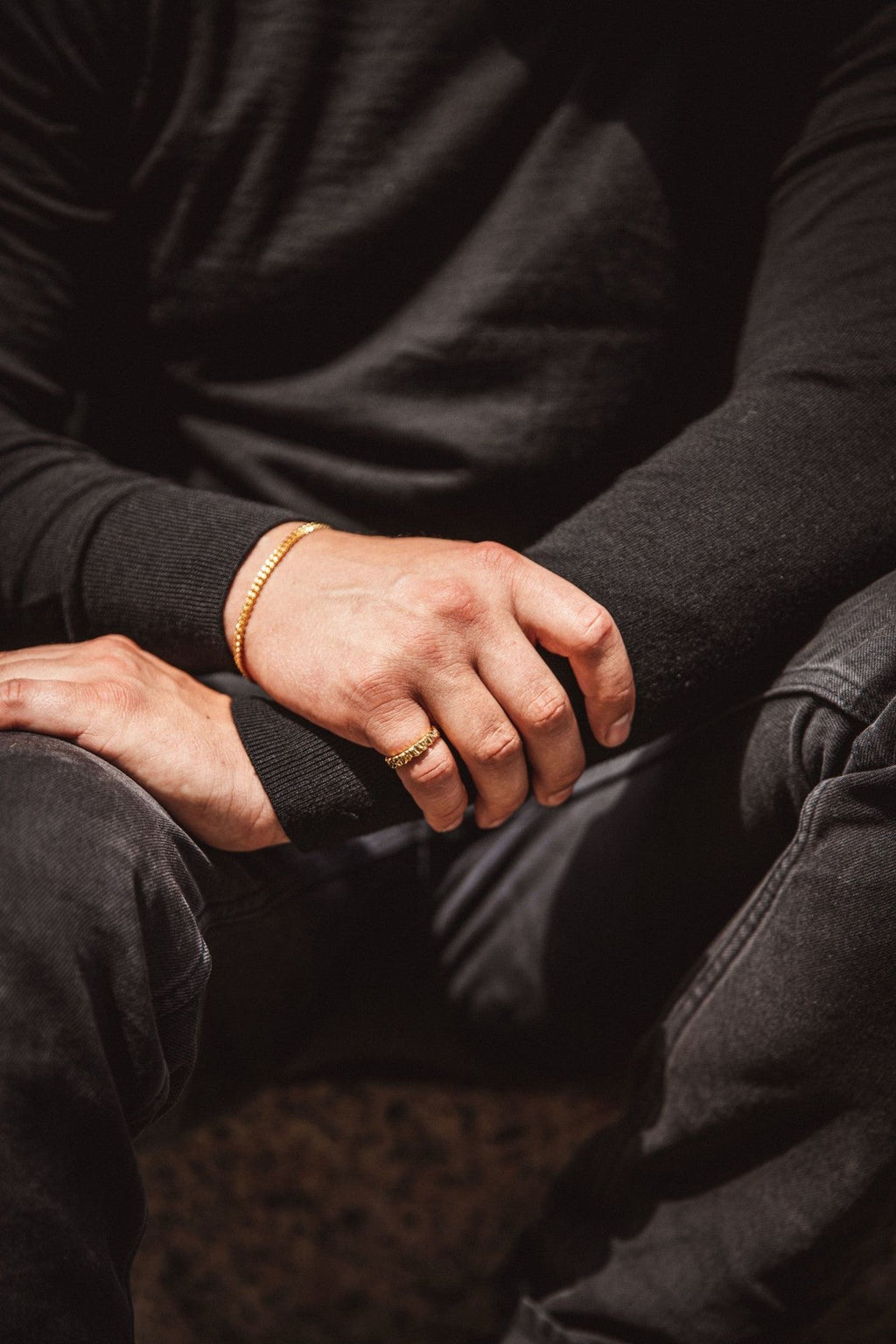 IX Crunchy Class Gold Plated Ring