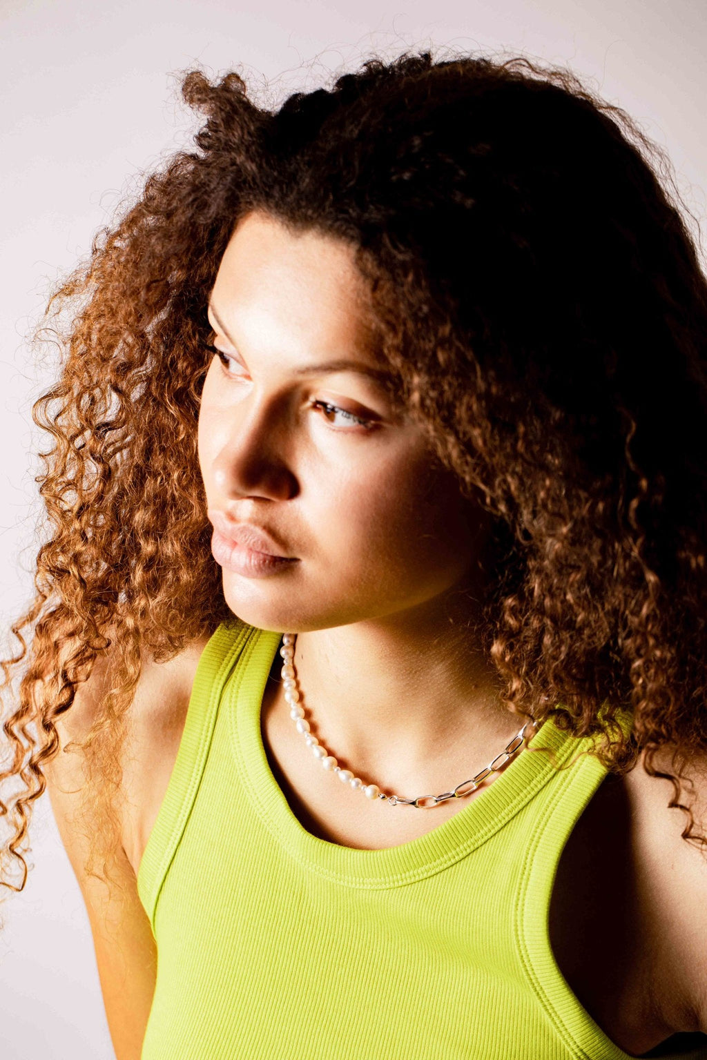 IX Uniqio Perle Halskæde Sølv