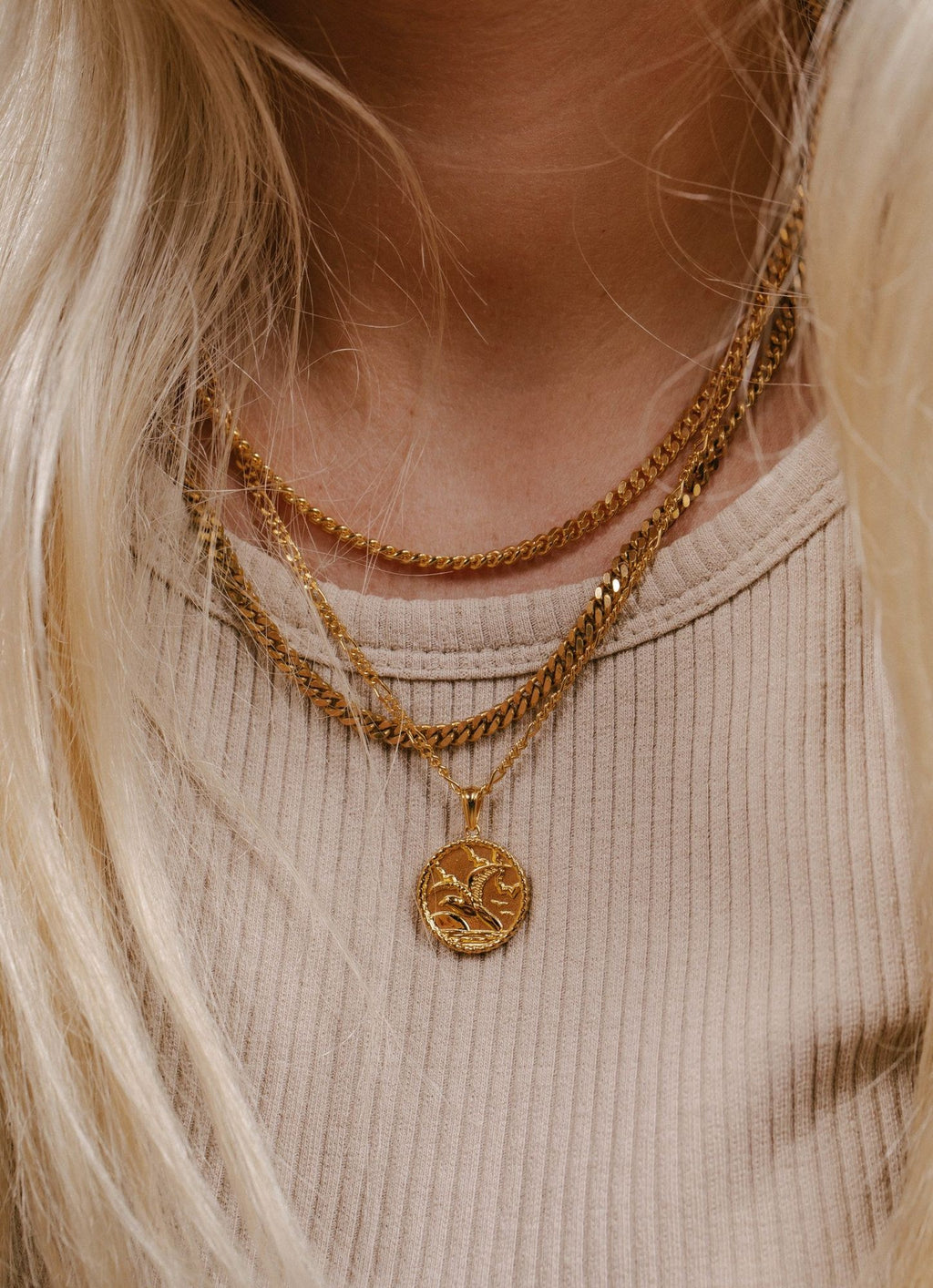 IX Homeward Gold Plated Pendant