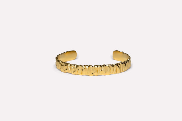 IX Crunchy Cuff goldplattiertes Armband 