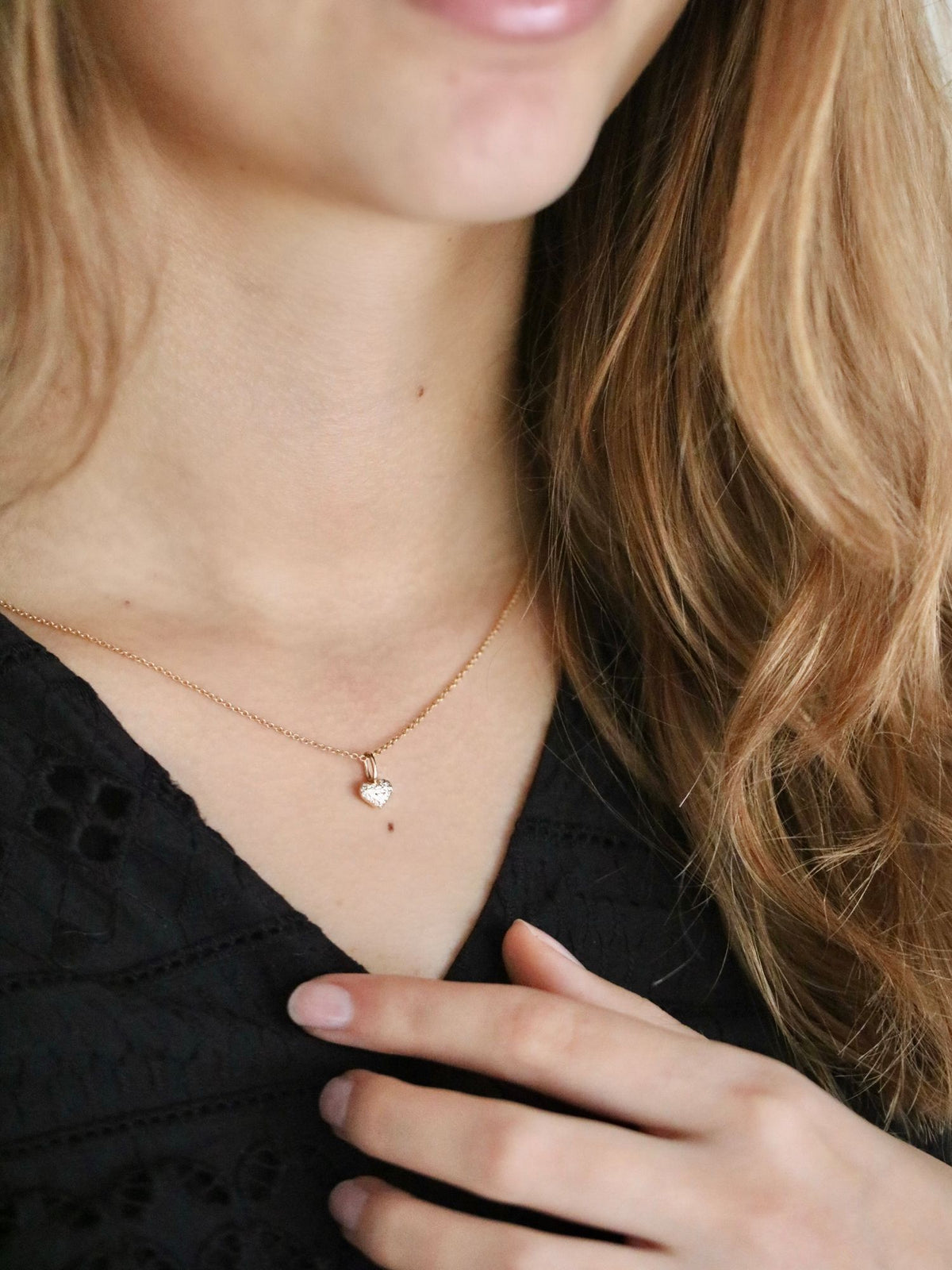 Rock my Heart Anhänger aus 18K Weißgold I Diamanten