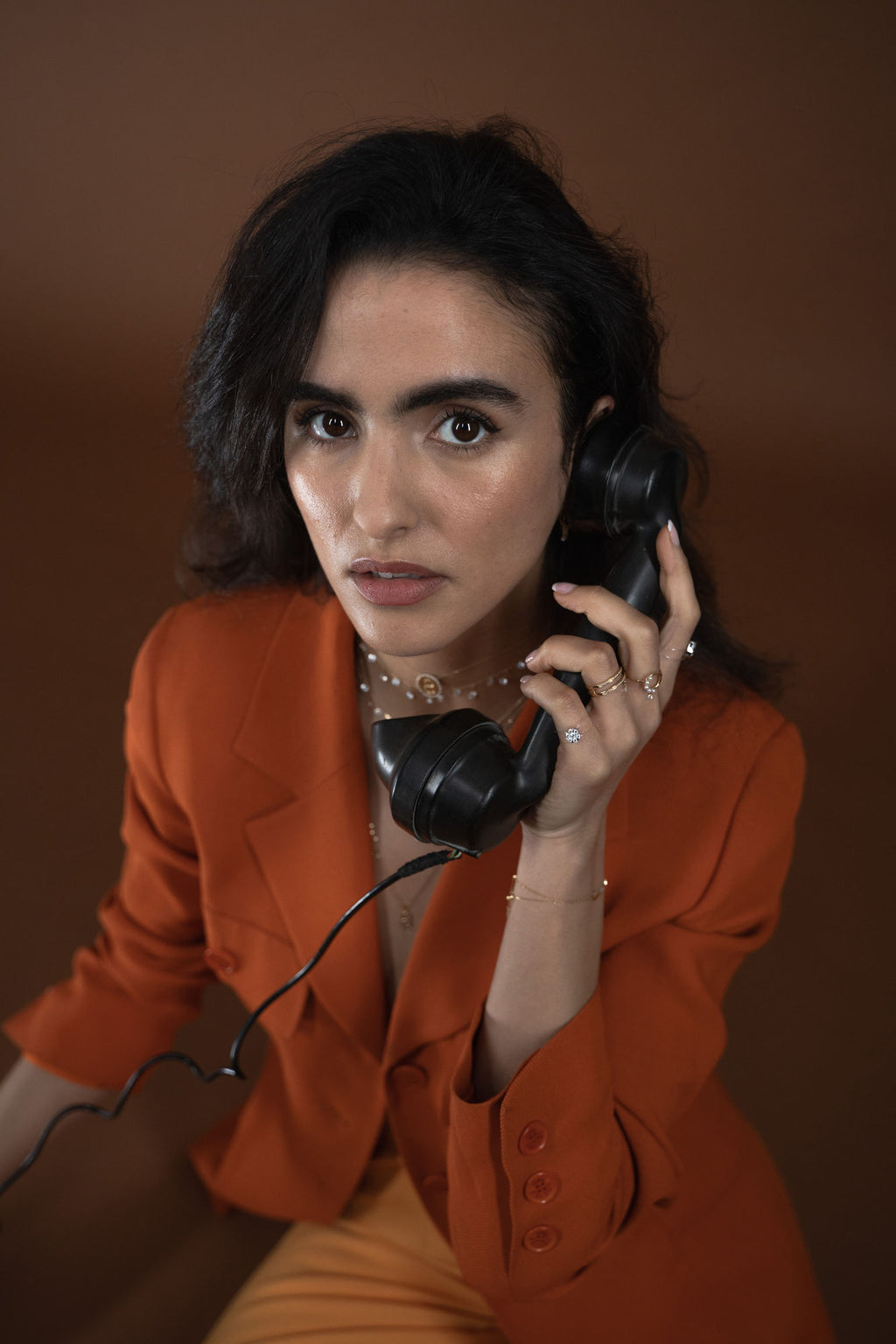 Zeus doppelter 18K Pavé-Goldring I Diamanten