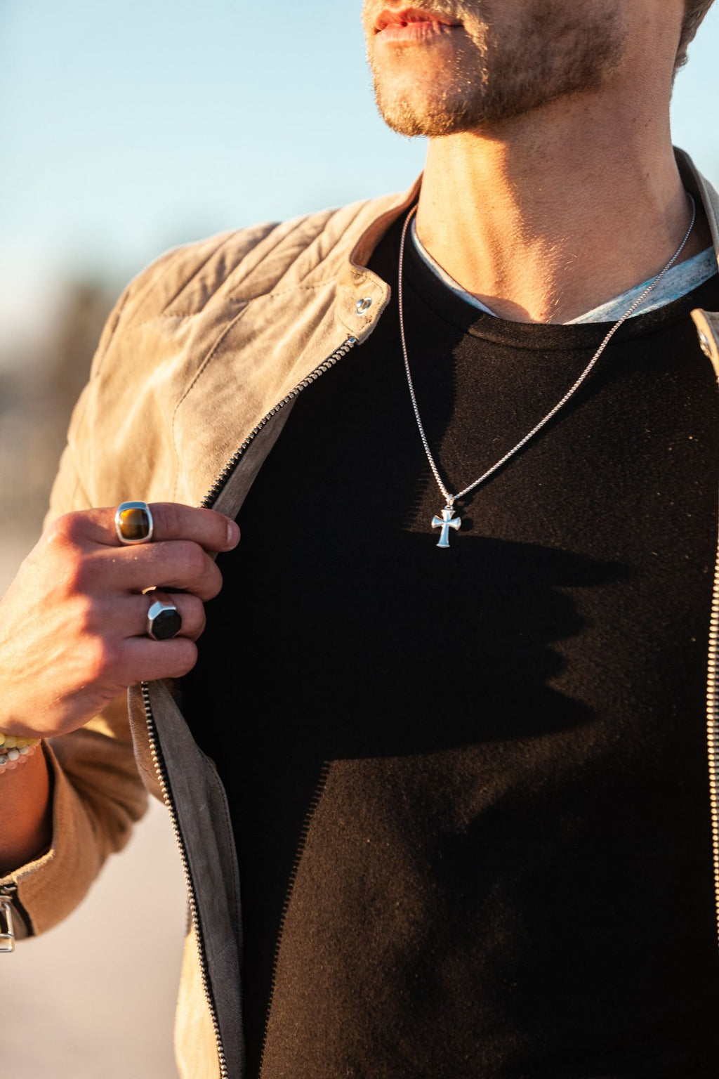 Hope Cross Silver Necklace