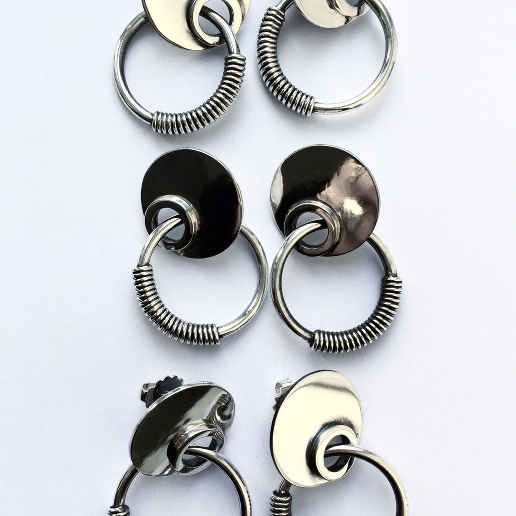 Pierced Dolly Øreringe Sølv