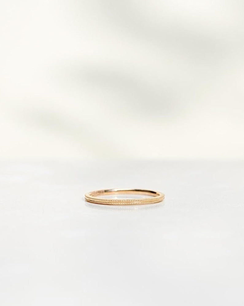 Vintage Style 18K Guld, Hvidguld eller Rosaguld Ring