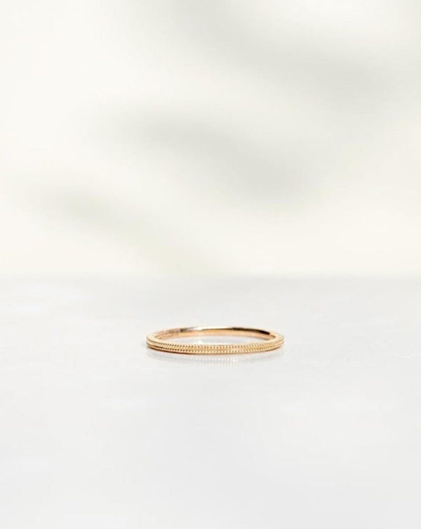 Vintage Style 18K Guld, Hvidguld eller Rosaguld Ring