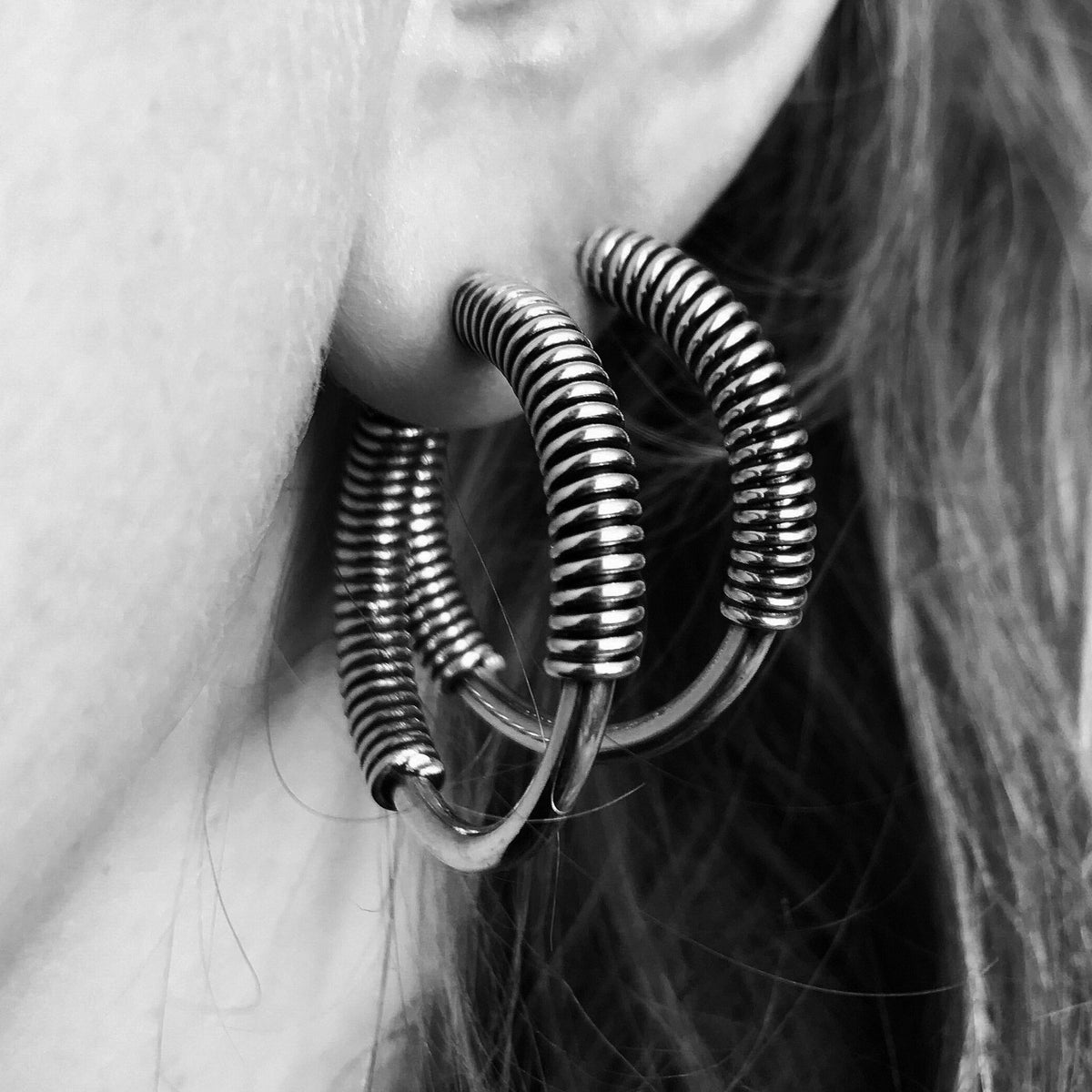 Edie Hoops Silver
