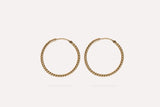 IX Rope s Gold Plated Hoops