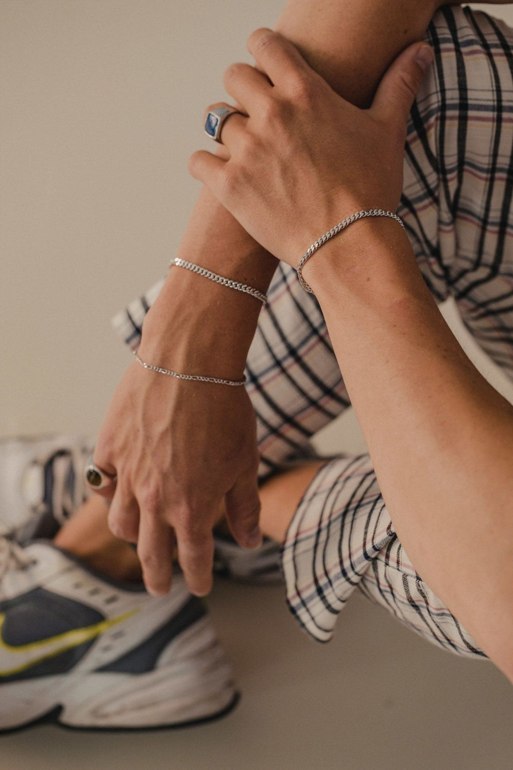 IX Figaro Silver Bracelet