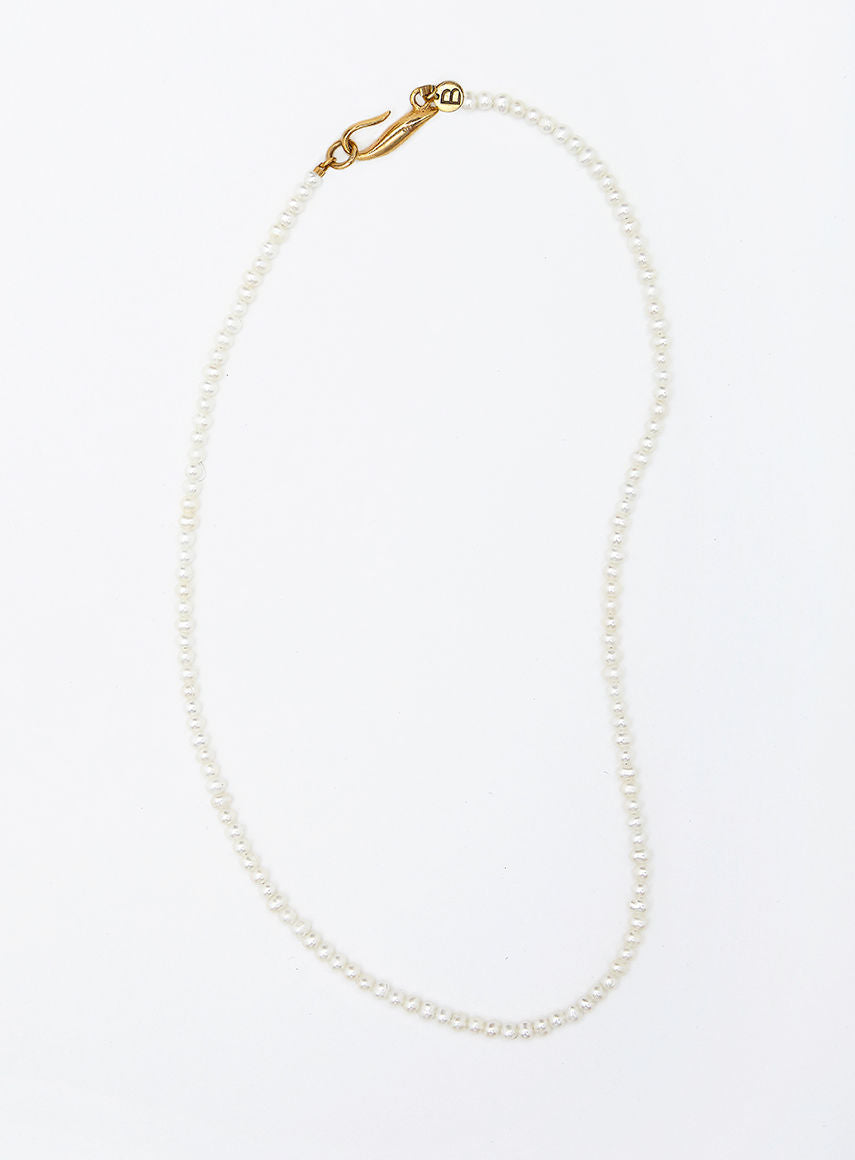 Thin pearl 14K Forgyldt Halskæde m. Perle