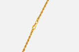 IX Rope Bracelet Gold Plated