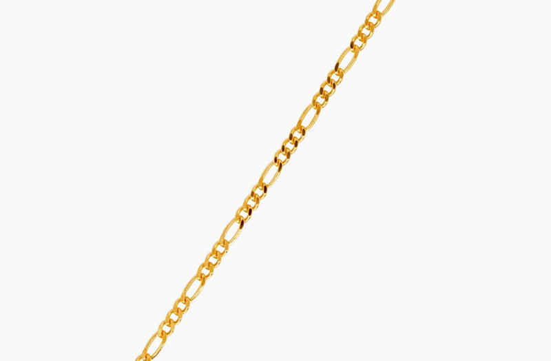 IX Chunky Figaro 22K Gold Plated Necklace