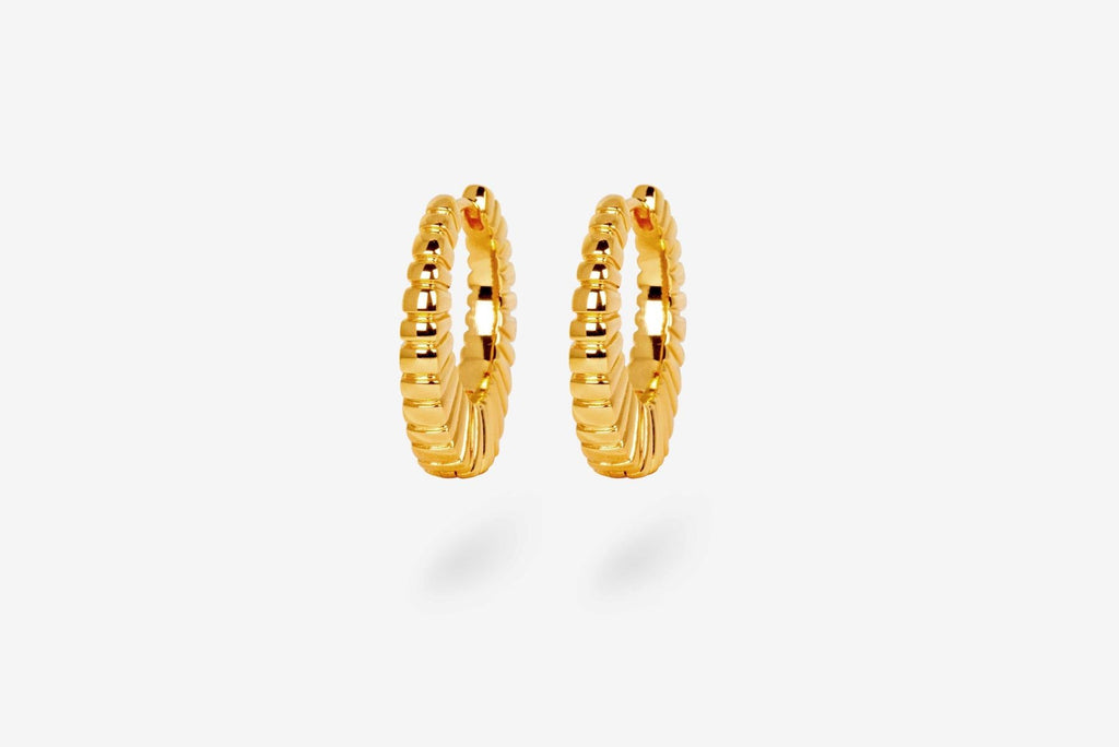 IX Kim 22K Gold Plated Earring