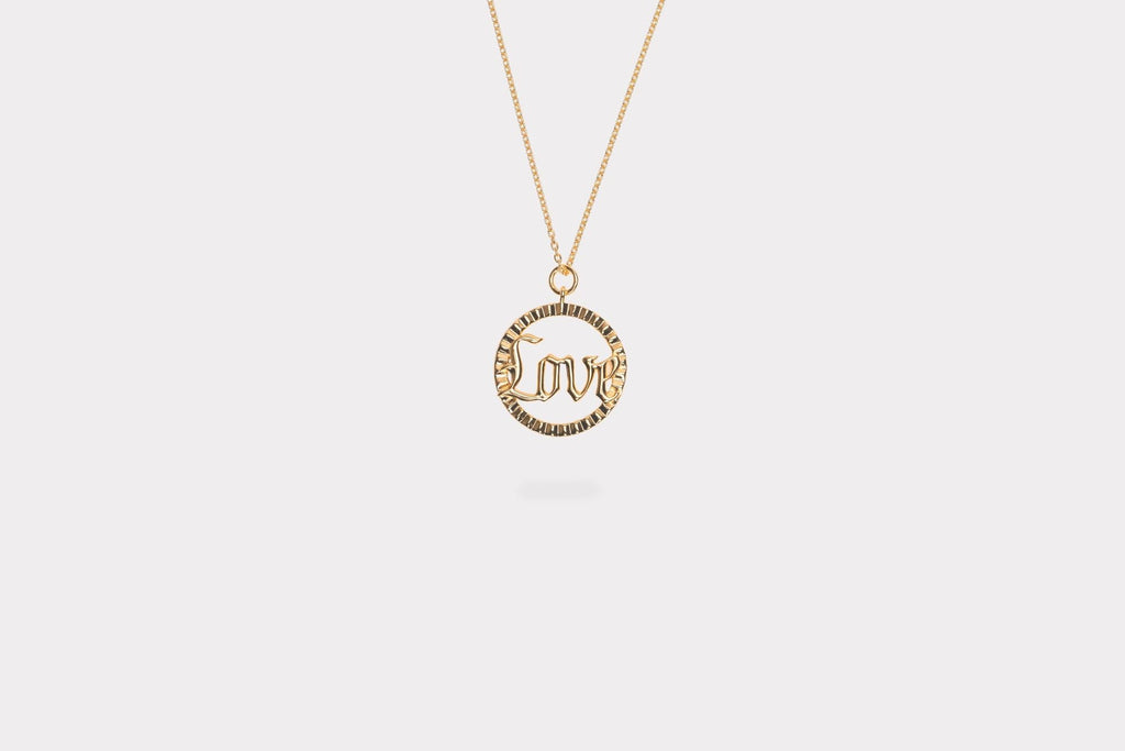 IX Love Gold Plated Pendant